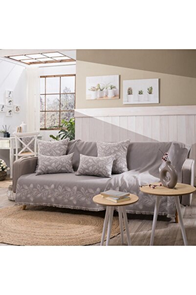 Teoran Throw Padova 03 Greige Τριθέσιο 180x300 cm