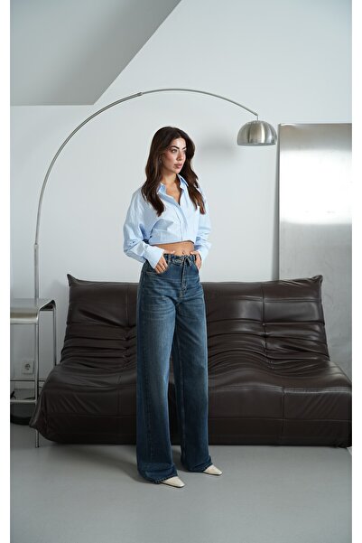Clothes Fast Pantaloni de damă OD BROWN Jeans Pantaloni cu talie înaltă, cu d...
