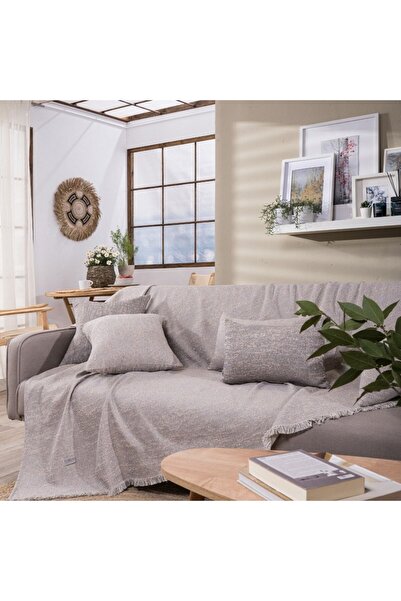 Teoran Throw Tivoli 04 Grey Τριθέσιο 180x300 cm