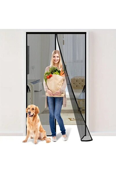 Morvena Picks Perdeau plasa de tantari magnetica - 140x240 cm - Neagra