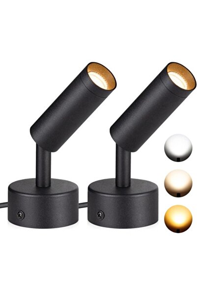 Morvena Picks Două spoturi LED, 3000K 4000K 5000K Spot de podea reglabil, reg...