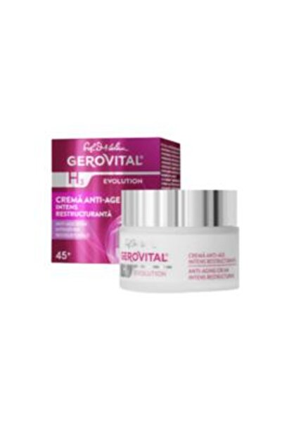 GEROVITAL Анти-ейдж крем Интензивно възстановяващ - H3 Еволюция, 50 мл
