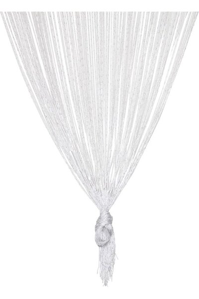 Morvena Picks 1x2m Perdele decorative cu margele albe rezistente la zburări