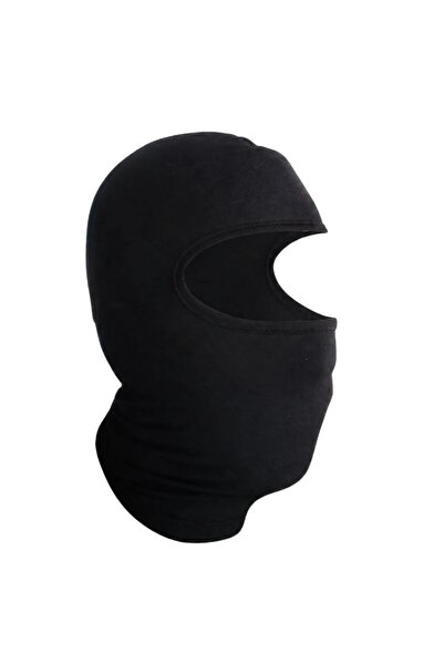 Wak Unisex Düz Siyah Balaklava 1 Adet Tek Beden Viskoz Kask İçi Motosiklet Outdoor Maske