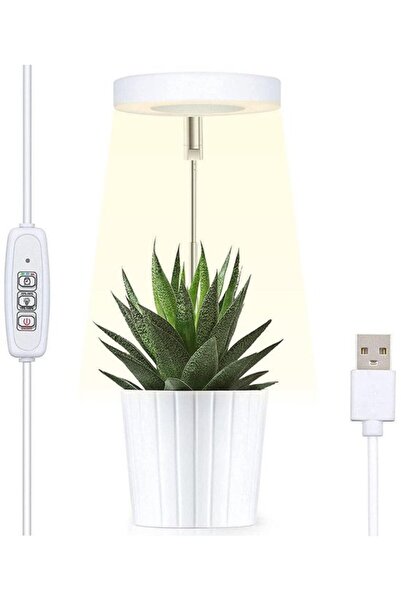 Morvena Picks Lumină LED pentru creșterea plantelor, adaptor USB, extensibil,...