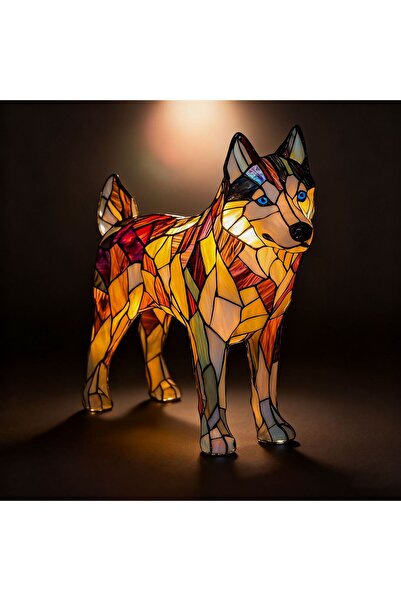 Morvena Picks Lampă de masă Husky în picioare (funcționată cu baterie) - Lamp...