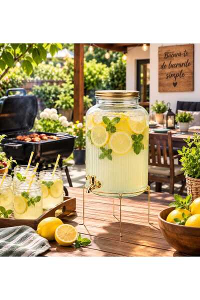 CROFTON Glass beverage dispenser