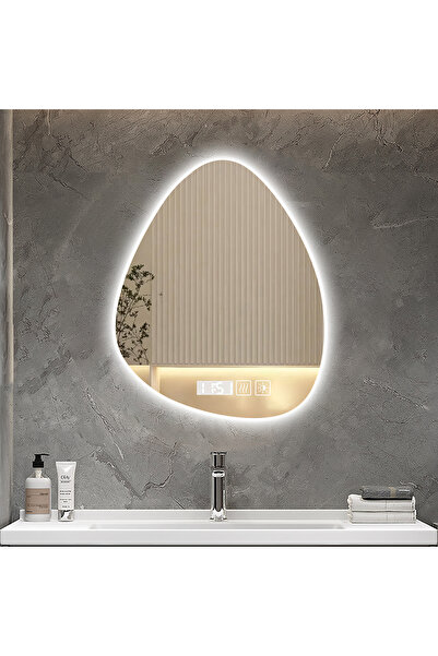 GENERAL Oglindă Inteligentă de Baie cu Iluminare LED, Ovală 60x40cm, Anti-Abu...