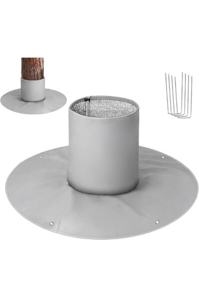 Morvena Picks 1 bucată 100x100 cm acoperiș pentru plante de iarnă, gri, rezis...