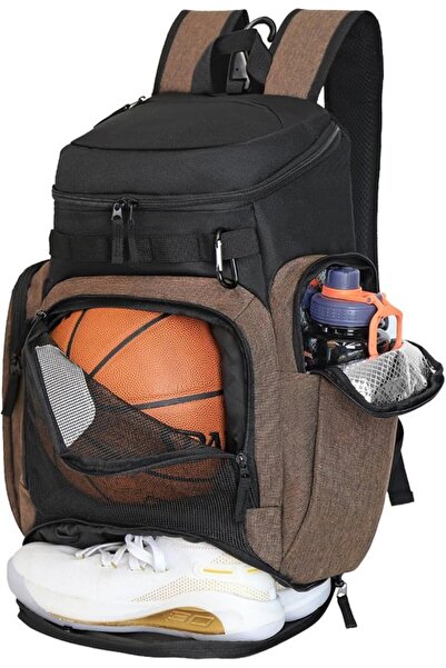 Morvena Picks Rucsac - Rucsac de baschet - Cu suport pentru minge, compartime...