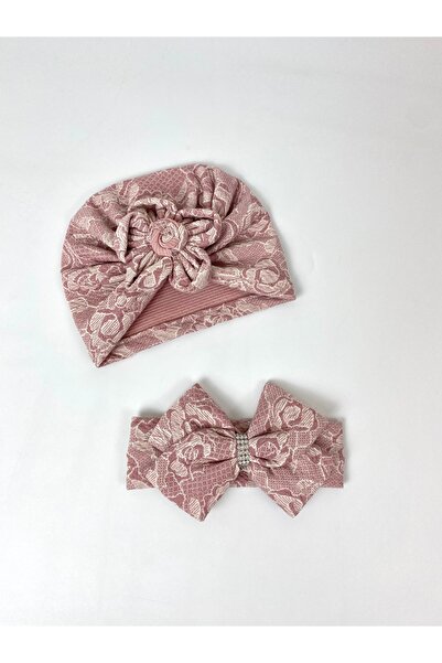 bebekyol Floral Bulk Baby Girl Hair Bandana and Bonnet Set