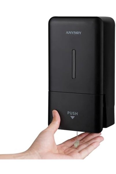 Morvena Picks Distribuitor manual de săpun cu buton, montat pe perete, 800 ml...