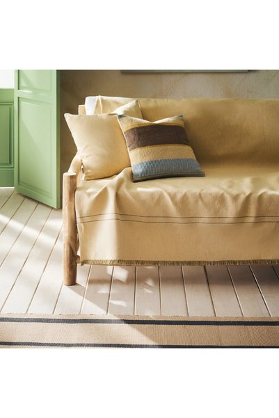 Gofis Home Throw Ziyi 339/04 Σιταρί Κίτρινο Τριθέσιο 180x310 εκ.