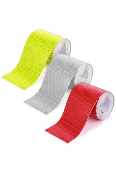 Morvena Picks 3 role, roșu, alb și verde, 300 x 2,5 cm bandă de protecție ref...