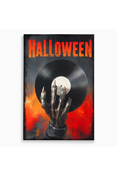 Luxcanva Tablou Canvas Mana Demonica Cu Disc Vinil 80x120 cm pe Sasiu Lemn Ma...