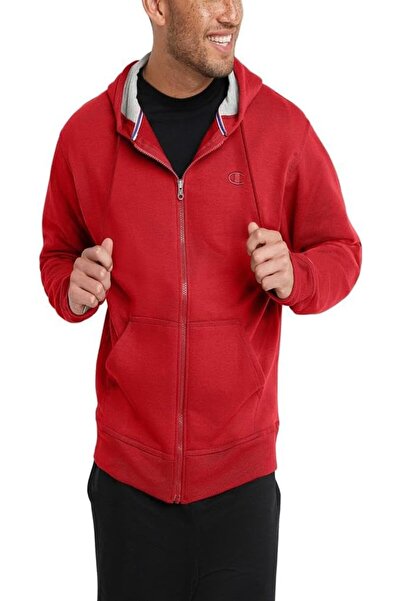 GENERAL Champion Men's Powerblend Full-Zip Fleece Hoodie with "C" Logo