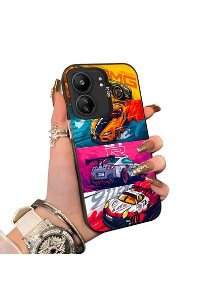 ucuc Stylish Case for Xiaomi Redmi 13C 4G/5G Gtr Racing Car Themed Hard Acryl...