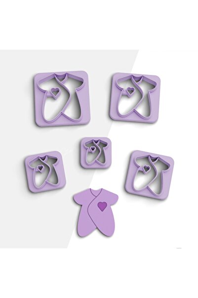 flament aşk Baby Vest Polymer Clay Cutting Mold, Earring Mold, Cookie Mold, C...