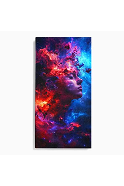 Luxcanva Tablou Canvas Vis Cosmic 60x120 cm pe Sasiu Lemn Portret Abstract Sp...