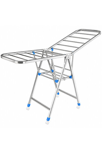 KEKE Foldable Clothes Dryer Double Layer Rack outside and inside 1.5M White C...