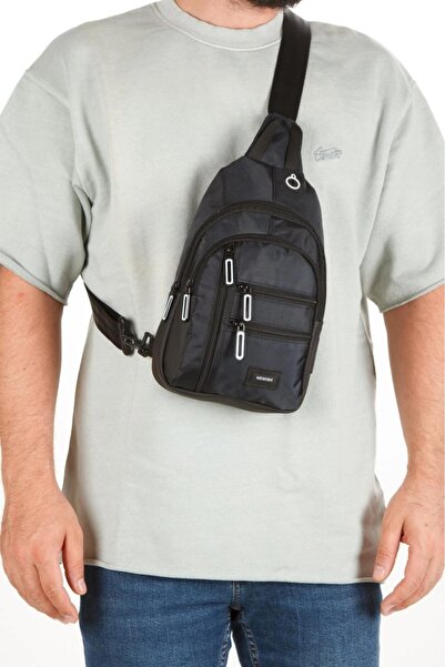 Newish Polo Men's Fabric Bodybag with USB Headphone Outlet Chest and Shoulder...