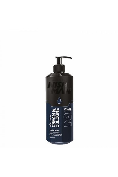NISHMAN Cremă după ras Arctic Blue 2 200 ml, Cremă și Apă de colonie