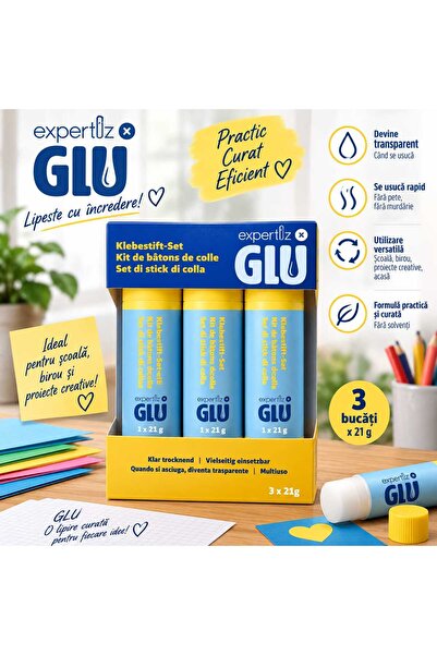 glu Σετ 3 κόλλες σε στικ – 3 x 21 γρ.