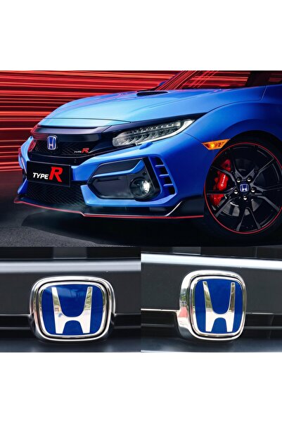 STİLİX GARAGE Honda Civic FC5 2016-2021 Ön Ve Arka Panjur Direksiyon Logosu M...