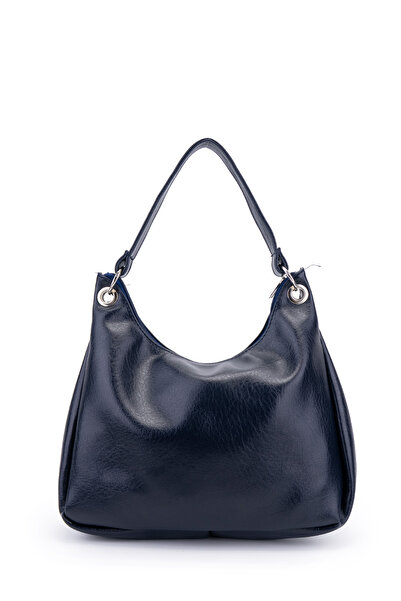 minebag Women's Shoulder Bag with Metal Ring and Clip Detail Sofia Navy Blue