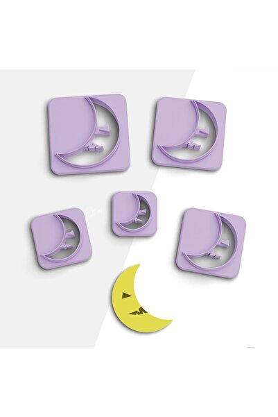 flament aşk Moon Face Polymer Clay Cutting Mold, Earring Mold, Cookie Mold, C...