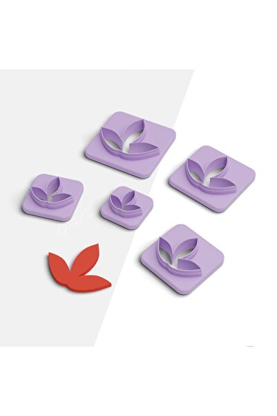 flament aşk Autumn Leaf Polymer Clay Cutting Mold, Earring Mold, Ornament Mol...