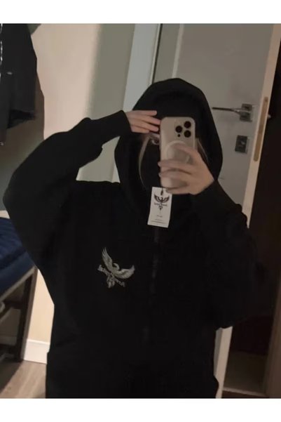 AZIZI TEKSTIL سترة صوفية للجنسين من Snow Masked Ninja من الصوف السميك بخيطين