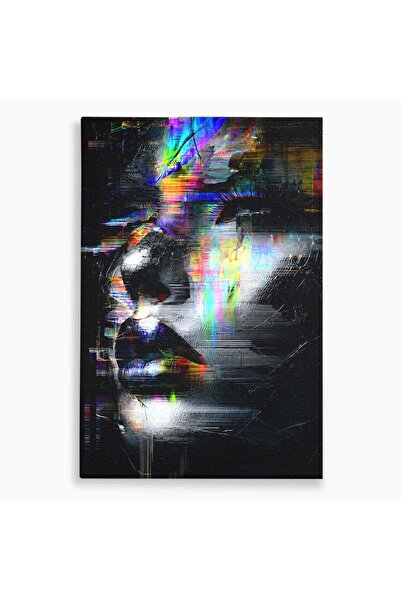 Luxcanva Tablou Canvas Chip Urban Abstract 40x60 cm pe Sasiu Lemn Portret Abs...