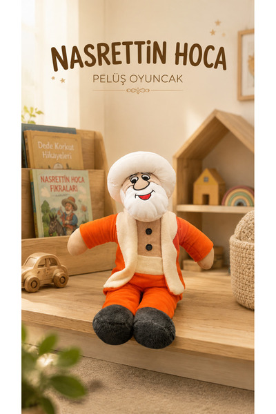 Loselya Nasrettin Hoca Plush Toy Children's Toy Soft Cute Hoca Figure Decorat...