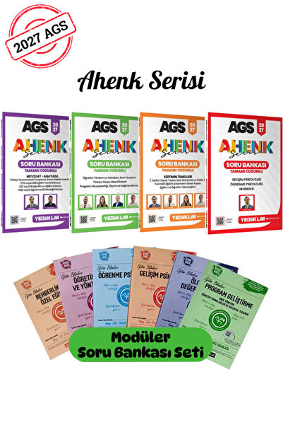 Yediiklim Yayınları 2027 AGS Ahenk Serisi Soru Bankası Seti - Pegem Modüler E...