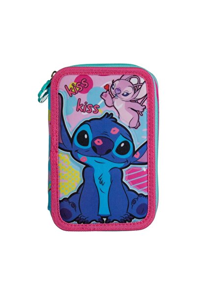 OEM Penar școlar echipat triplu, roz, model 3D, echipat, 13x6x20cm – organiza...