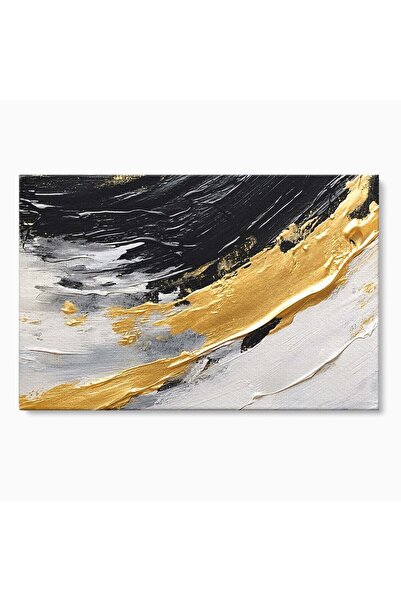 Luxcanva Tablou Canvas Valuri Abstractioniste 100x70 cm pe Sasiu Lemn Abstrac...