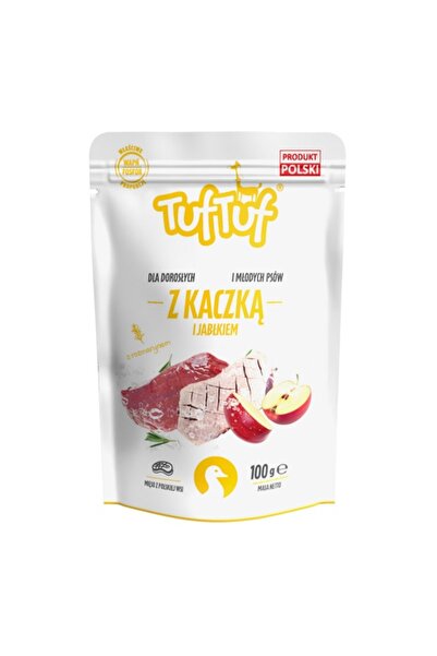 Tuf Tuf TufTuf hrană umedă completă pentru câini cu rață și mere - 300gr