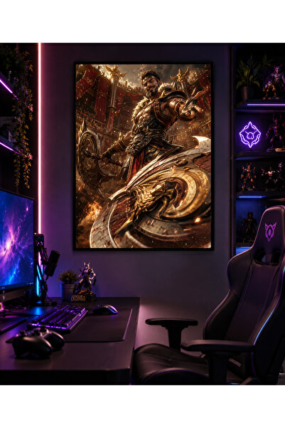 Miutic Print Studio Tablou Gaming League of Legends – Draven, Gladiatorul Spe...