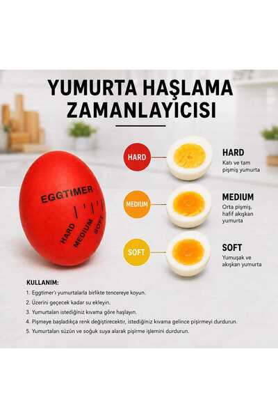 PLASTMARKET Yumurta Haşlama Zamanlayıcısı - Yumurta Pişirme Kıvam Ayarlayıcı ...