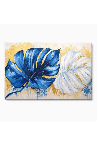 Luxcanva Tablou Canvas Armonie Tropicală 120x80 cm pe Sasiu Lemn Frunze Tropi...