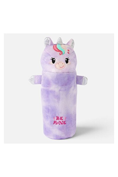 OEM Penar școlar pentru copii, violet, model unicorn, 3D, 25x7x7cm – organiza...