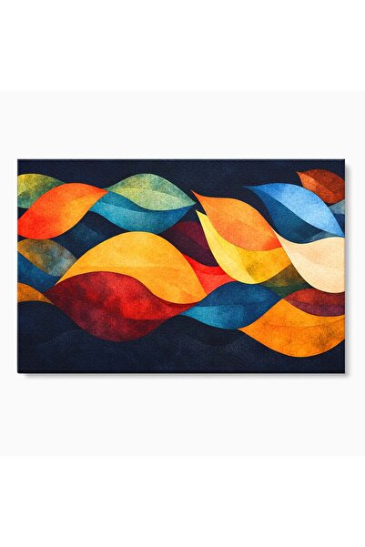 Luxcanva Tablou Canvas Valuri Abstracte 60x40 cm pe Sasiu Lemn Abstract Valur...