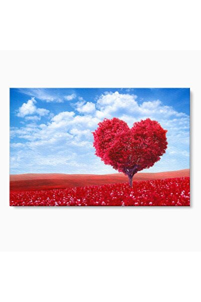 Luxcanva Tablou Canvas Copacul Iubirii 60x40 cm pe Sasiu Lemn Copac Inima Natura