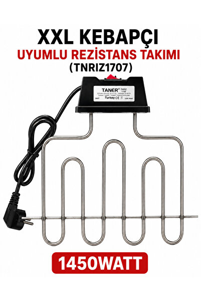 TANER XXL Kebapçı Rezistans Takımı Orjinal Yedek Parça (TNRIZ1707)1450Watt