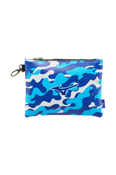 MIZUNO Blue Camo Zip Tote Unisex Golf Handbag Blue / White