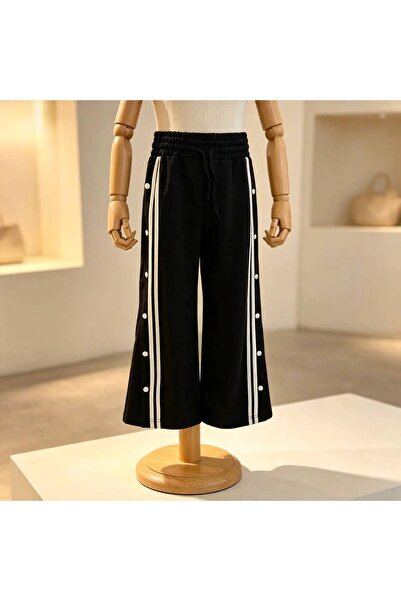 Little Mom's Store Kız Çocuk Yandan Çıtçıtlı Baggy Eşofman Altı