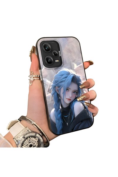 ucuc حافظة هاتف Xiaomi Redmi Note 12 Pro 5G متوافقة مع تصميم الفتاة ذات الشعر...