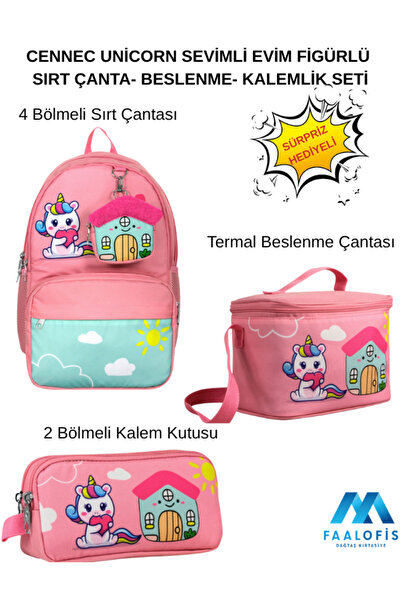 Dağtaş Kırtasiye 5051 Cennec Unicorn Cute Home Figured Rucsac cu figurină - S...