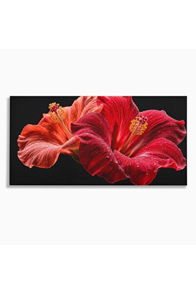 Luxcanva Tablou Canvas Floare De Hibiscus 120x60 cm pe Sasiu Lemn Floare Hibi...